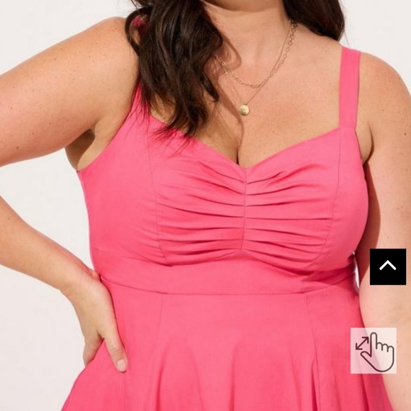 NWT Torrid Midi Poplin Dress - Picture 3 of 6